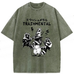 Trash Metal Band Washed T-Shirt