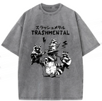 Trash Metal Band Washed T-Shirt
