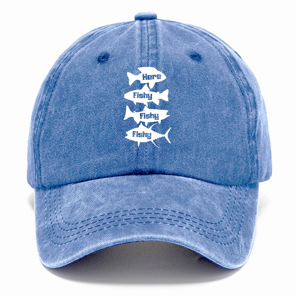 Here Fishy Fishy Fishy! Washed Cap