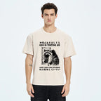 Raccoon Not Studied Washed T-Shirt