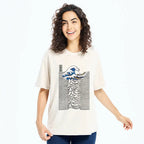 Music And Waves Washed T-Shirt