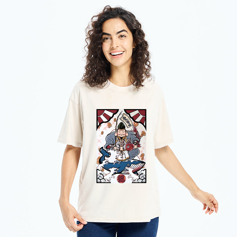 Unisex Ebisu And The Waves Washed T-Shirt