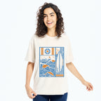 Unisex Minimalist Art Washed T-Shirt