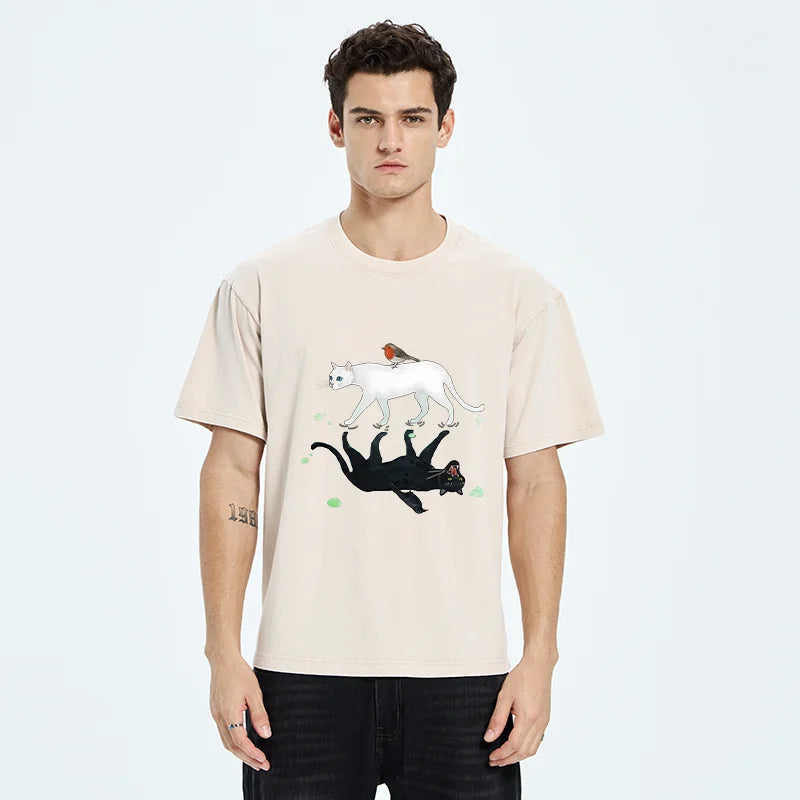 Unisex Opposite Underwater World Washed T-Shirt