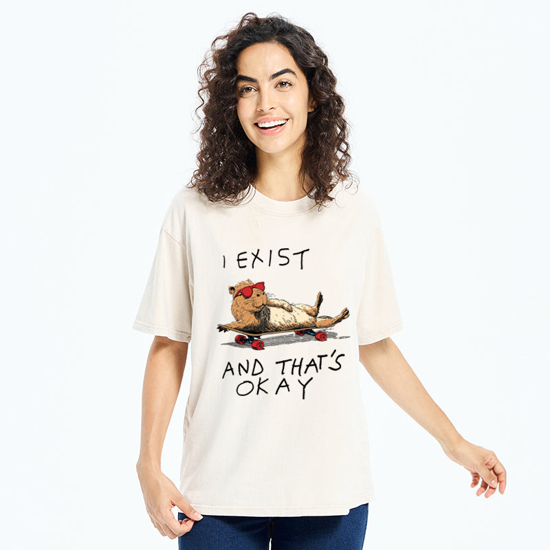 Unisex Existentially Chill Washed T-Shirt