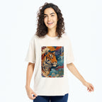 Unisex Tiger Of The Cloud Sea Washed T-Shirt