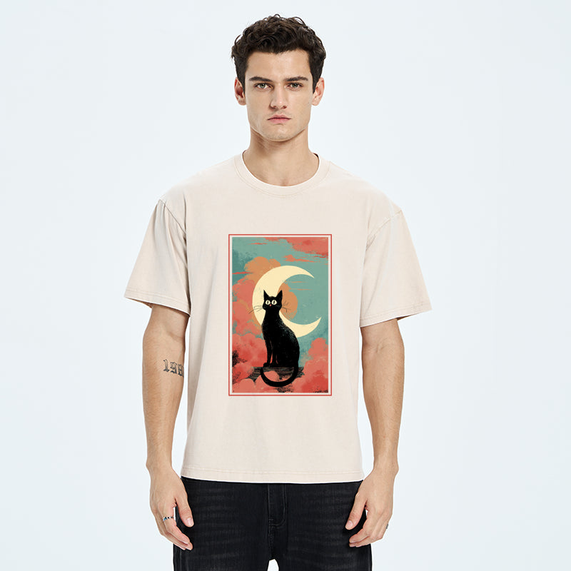 Unisex The Crescent Watcher Washed T-Shirt