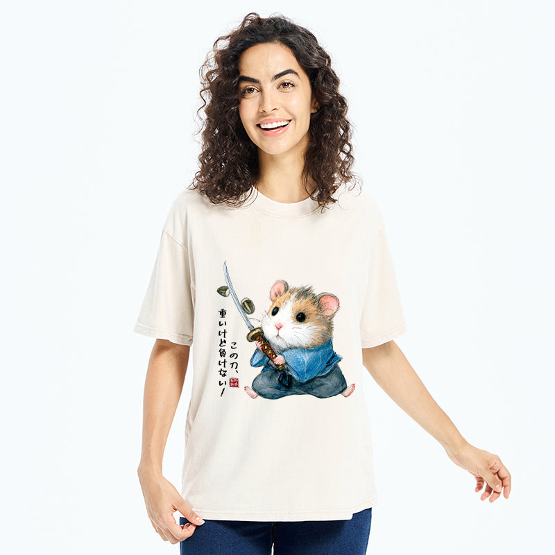 Unisex Heavy Sword, Strong Heart Washed T-Shirt