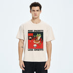 Unisex Frog Eating Spaghetti Washed T-Shirt
