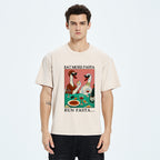 Unisex Eat More Pizza Washed T-Shirt