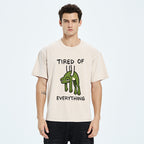 Unisex Tired Of Everything Frog Washed T-Shirt