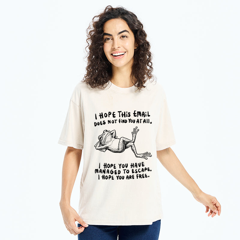 Unisex I Hope You Can Be Free Washed T-Shirt