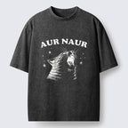 Unisex Aur Naur Cat Washed T-Shirt