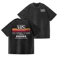 VHS Vintage Wash Japanese Design Back Art T-Shirt