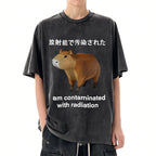 Capybara Contaminated By Radiation Washed T-Shirt