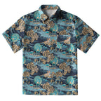 Peacock With Open Tail Button-up Shirt