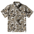 Cats And Waves Button-up Shirt