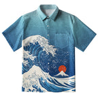 The Great Wave Off Fuji Button-up Shirt