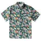 Oni Mask With Floral Button-up Shirt