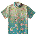Sakura Blossom Waves Button-up Shirt