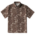 Mocha Floral Button-up Shirt