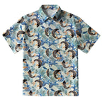 Koi Wave Dance Button-up Shirt