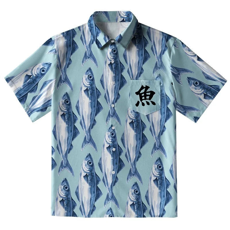 School Of Fish Button-up Shirt