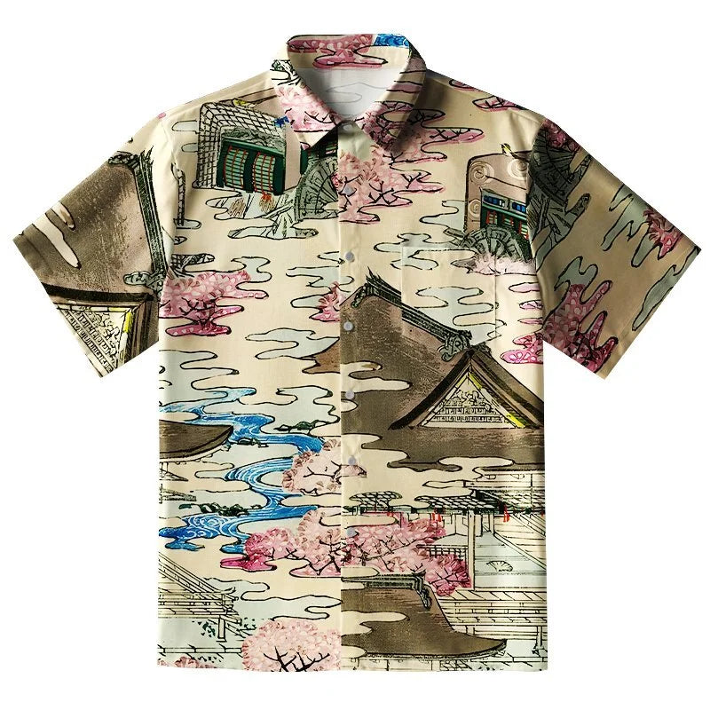 Japanese Courtyard Button-up Shirt