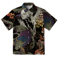 Japanese Yokai And Skeletons Button-up Shirt