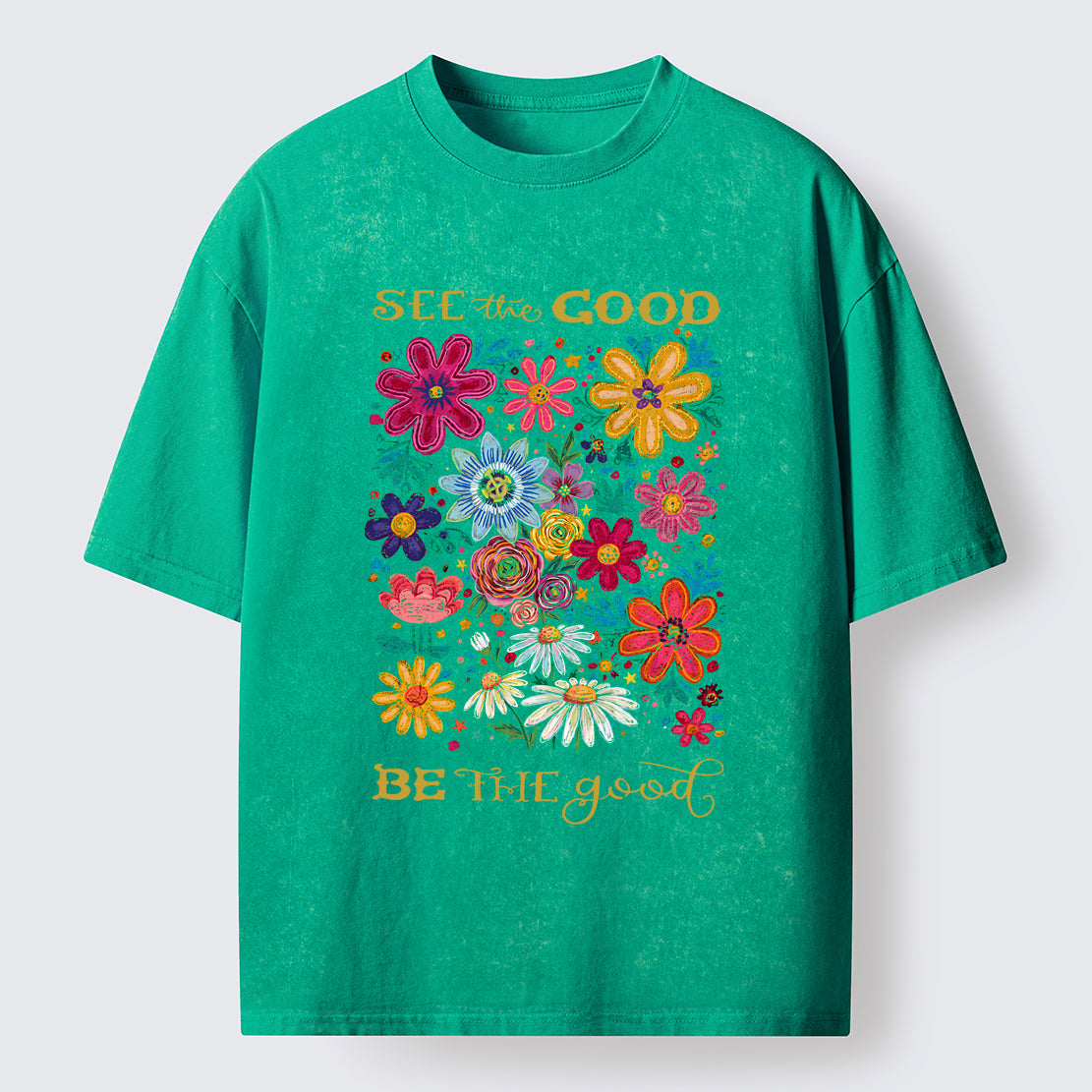 Flower：See The Good Be The Good Washed T-Shirt