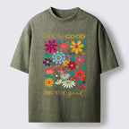 Flower：See The Good Be The Good Washed T-Shirt