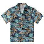 Peacock With Open Tail Aloha Hawaiian Shirt