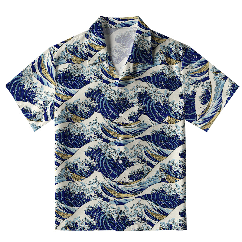 Japanese Great Wave Aloha Hawaiian Shirt