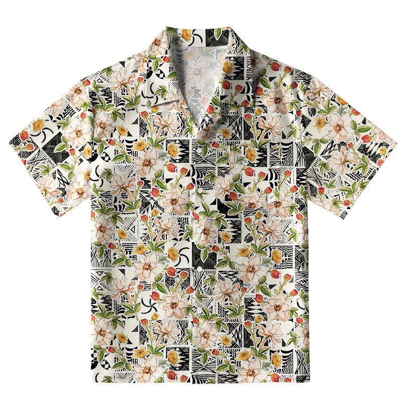 Tropical Floral Delight Aloha Hawaiian Shirt