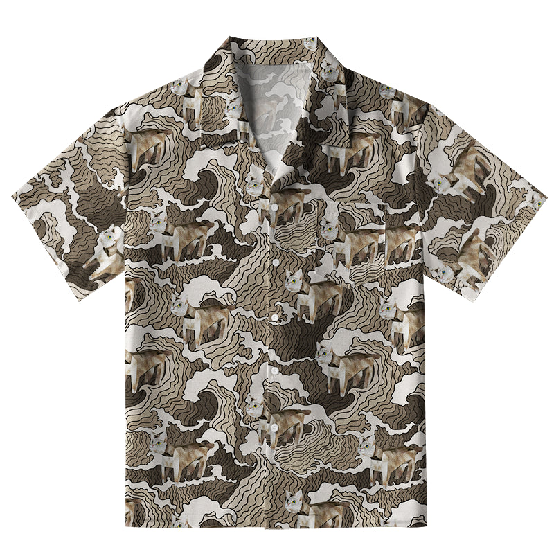Cats And Waves Aloha Hawaiian Shirt