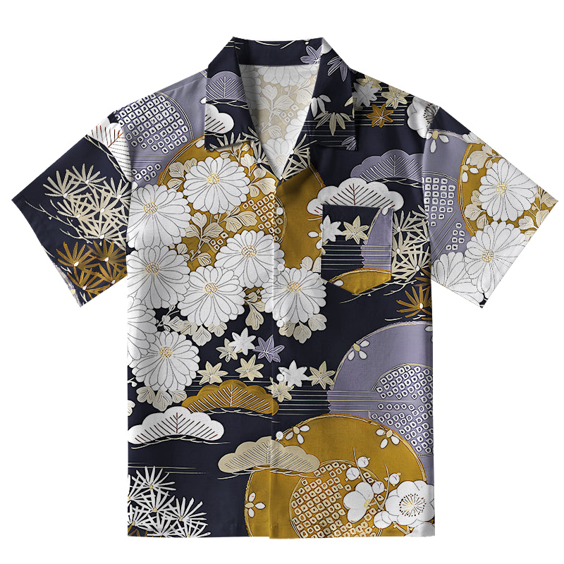 Japanese Floral Collection Aloha Hawaiian Shirt