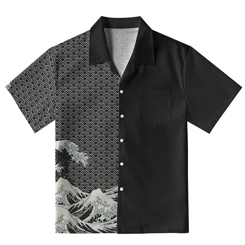 Half Of The Wave Aloha Hawaiian Shirt