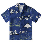 Mt. Fuji Blossoms Aloha Hawaiian Shirt