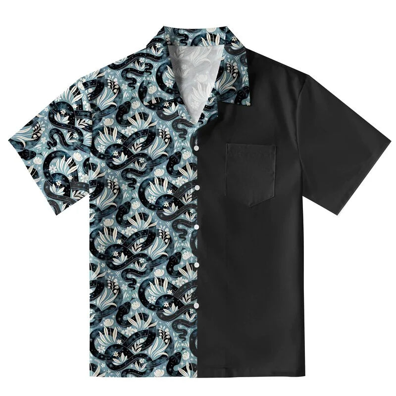Floral Serpent Aloha Hawaiian Shirt