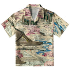 Japanese Courtyard Aloha Hawaiian Shirt