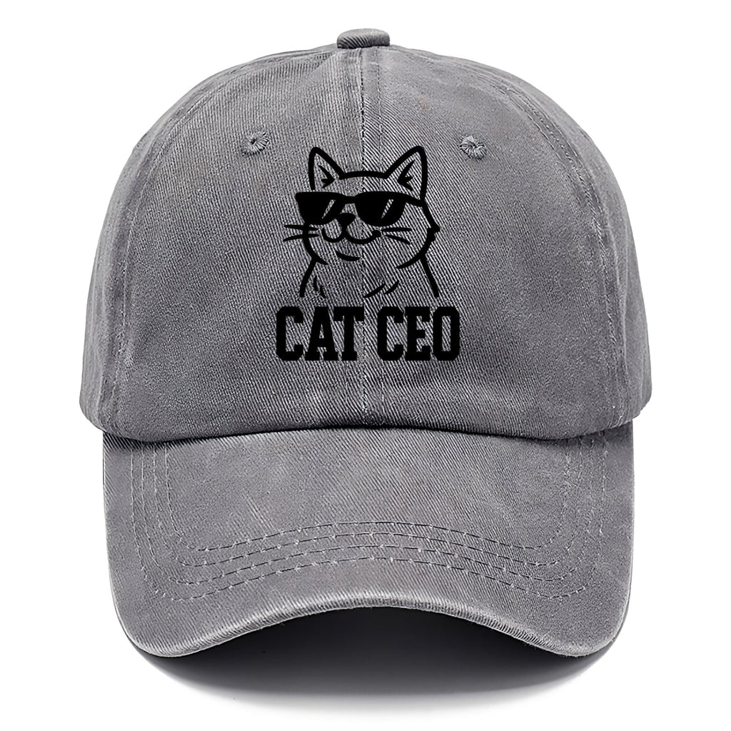 CEO Cat Boss Washed Cap