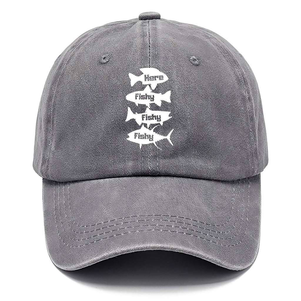 Here Fishy Fishy Fishy! Washed Cap