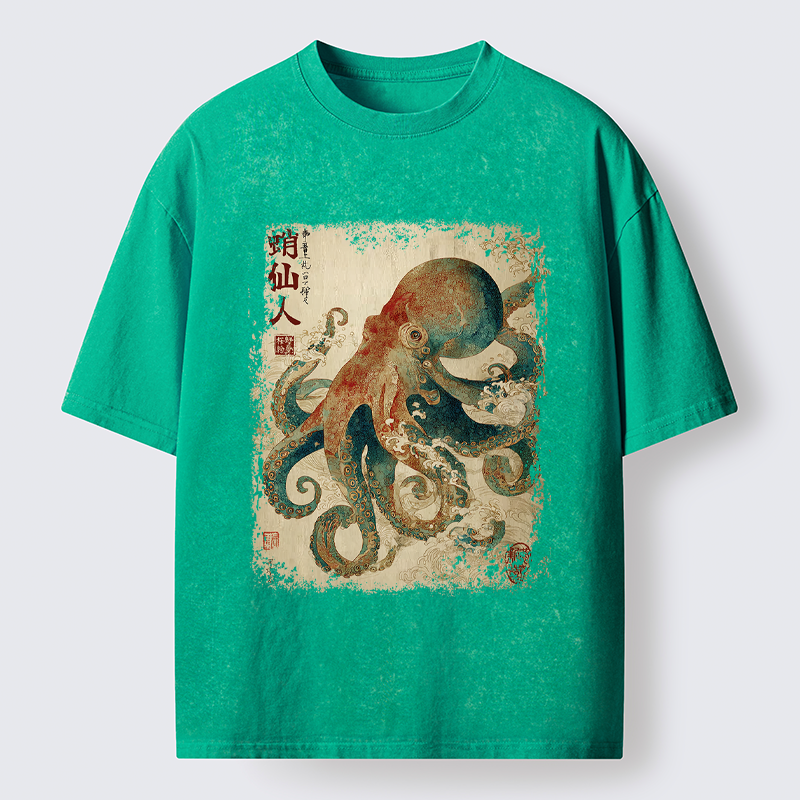 Unisex Tentacles of Wisdom Washed T-Shirt