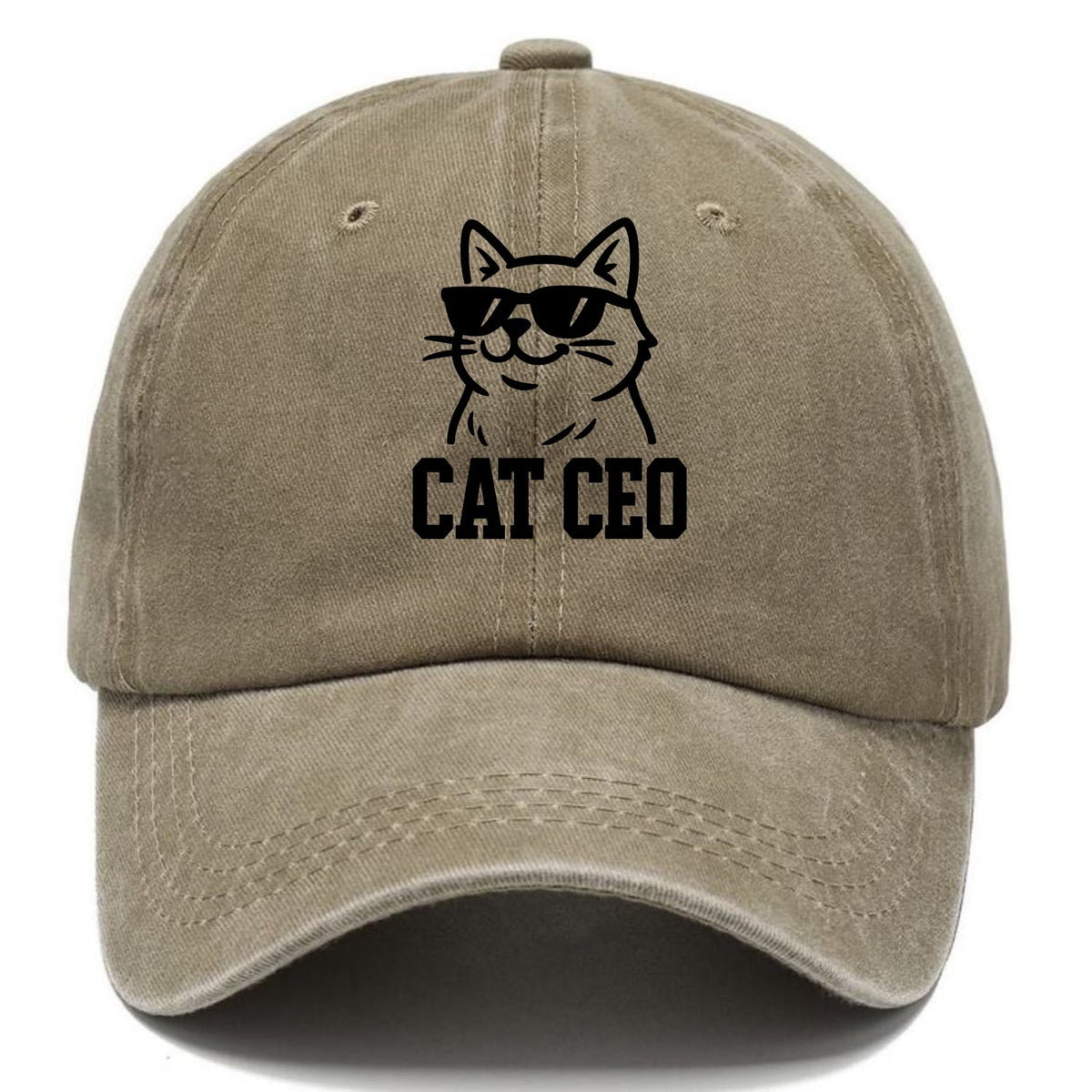 CEO Cat Boss Washed Cap
