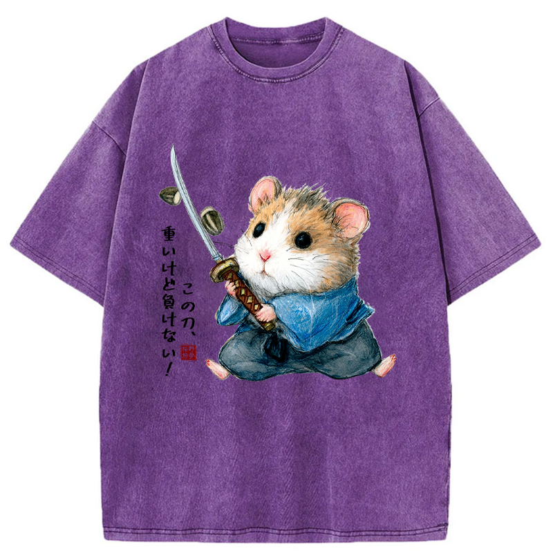 Unisex Heavy Sword, Strong Heart Washed T-Shirt