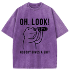 Unisex Frog of Indifference Washed T-Shirt