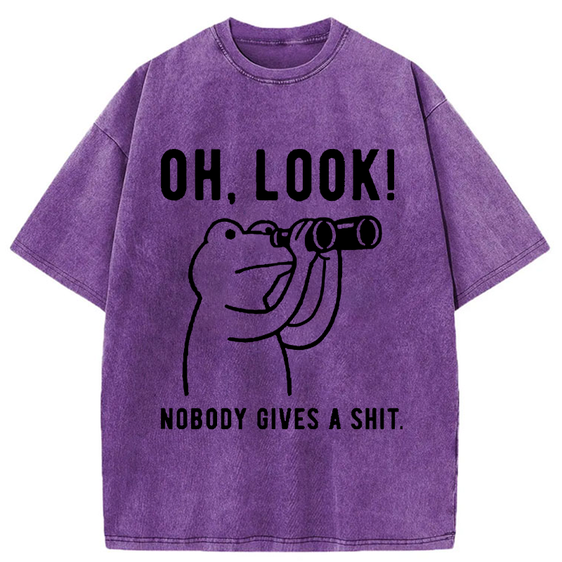 Unisex Frog of Indifference Washed T-Shirt