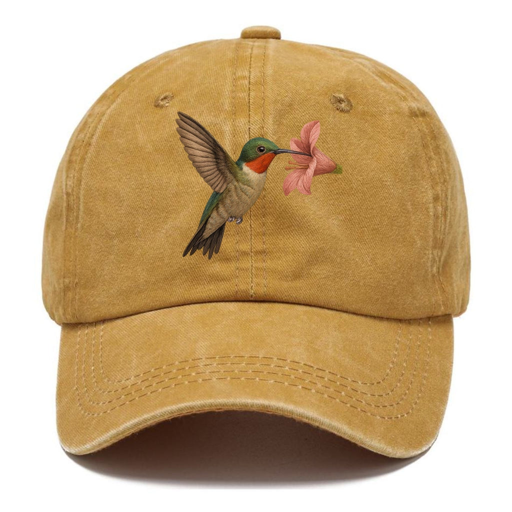 Hummingbird Haven Washed Cap