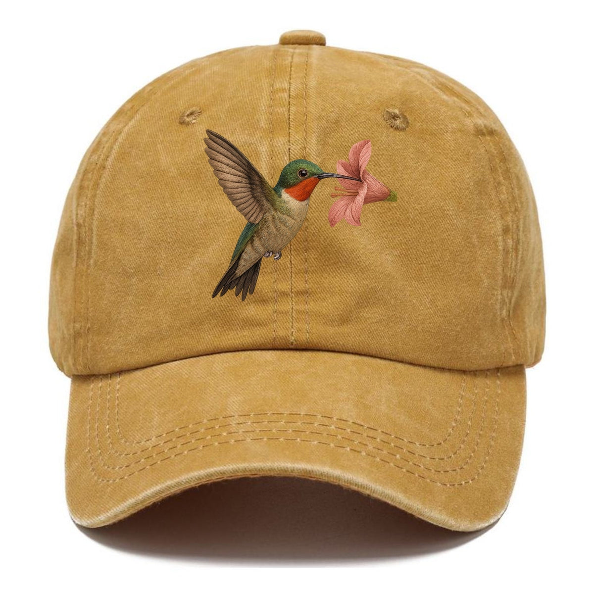 Hummingbird Haven Washed Cap