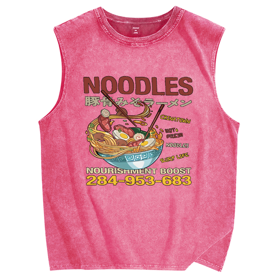 Pork bone miso ramen Vintage Distressed Washed Tank Top